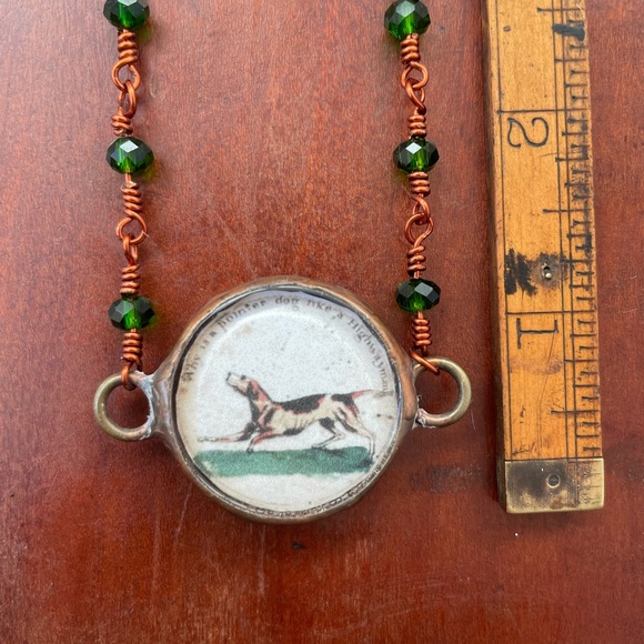 Thaumatrope spinning pendant WATCH VIDEO soldered necklace pointer - Picture 7 of 8